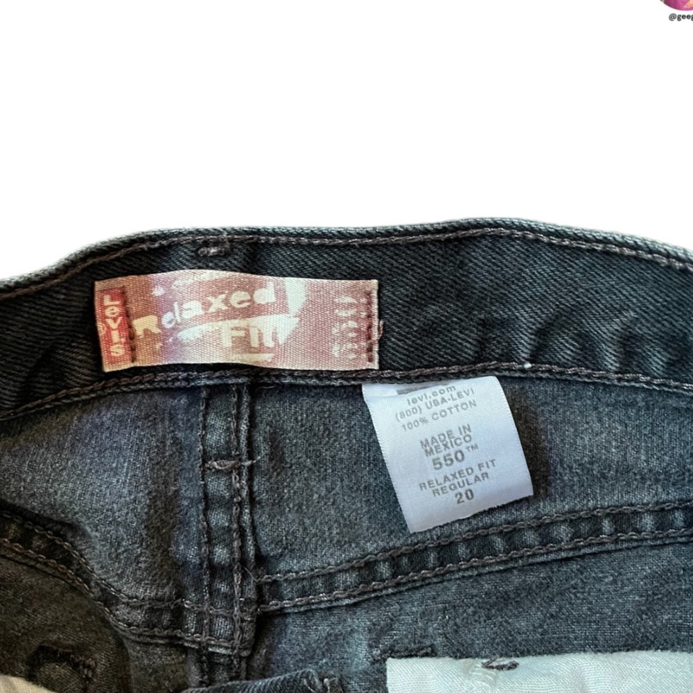 Levi’s black jean shorts - Picture 3 of 3